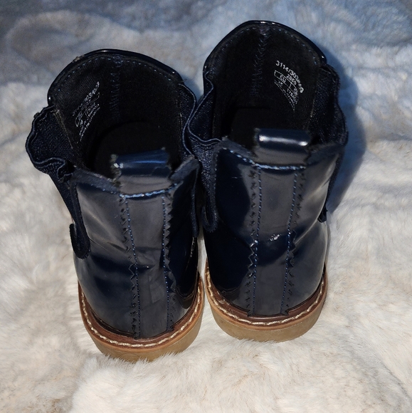 Navy ankle booties size 28 KIDS size 11 - Picture 3 of 4